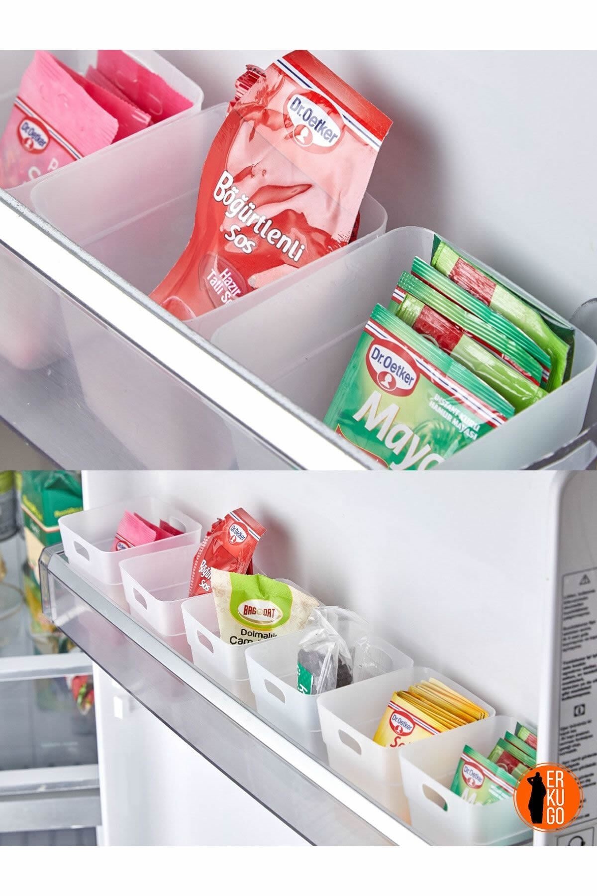 6 Adet Buzdolabı Kapak Içi Düzenleyici Organizer 6'lı Buzdolabı Içi Düzenleyici Ve Banyo Organizeri