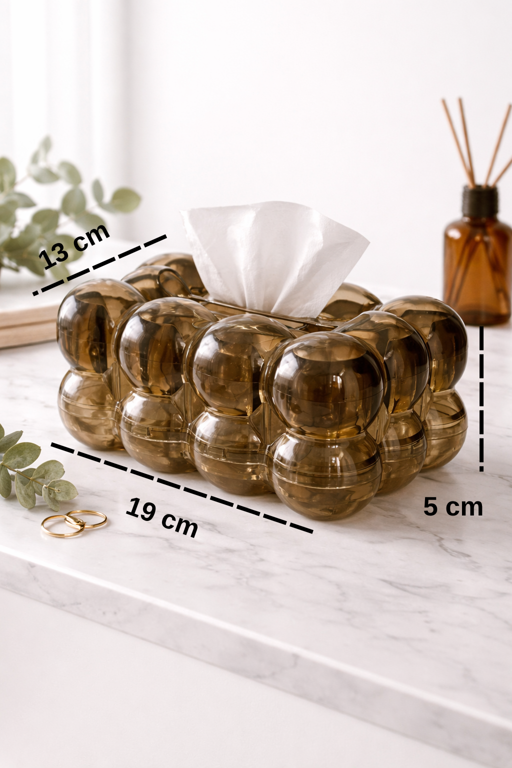 Bubble Tasarım Peçetelik – Modern Dekoratif Masa Üstü Peçete Kutusu