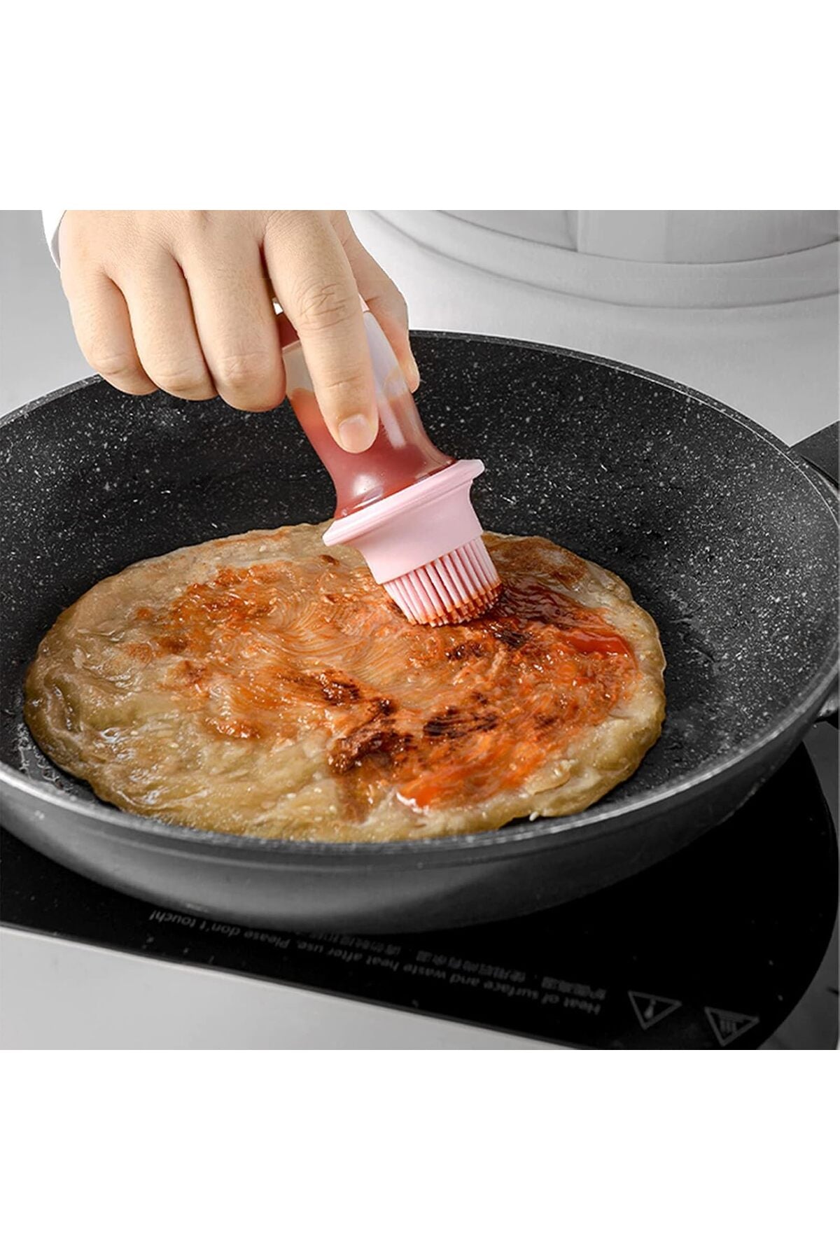 Silikon Hazneli Fırçalı Yağ Dağıtma Silikon Yağdanlık Damlalık, seyahat, mangal, piknik, dağcılık