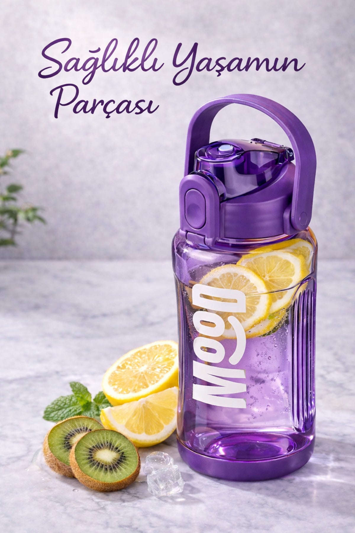 Spor Matarası Suluk - 1000 ml Pipetli , Kilitli Kapak, Su Sızdırmaz Tasarım