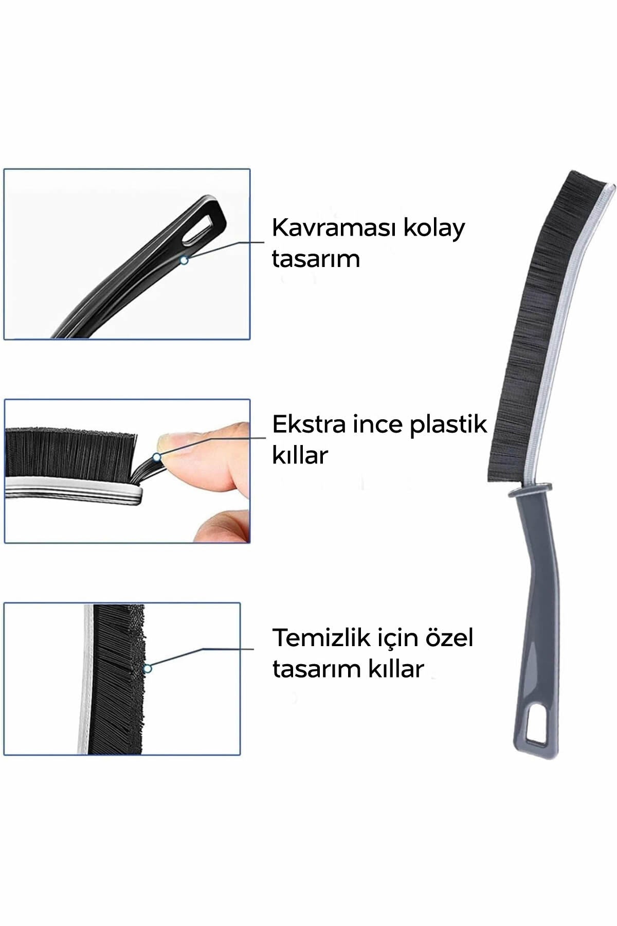 1 Adet Detay Temizlik Fırçası | Lavabo, Mutfak, Derz arası