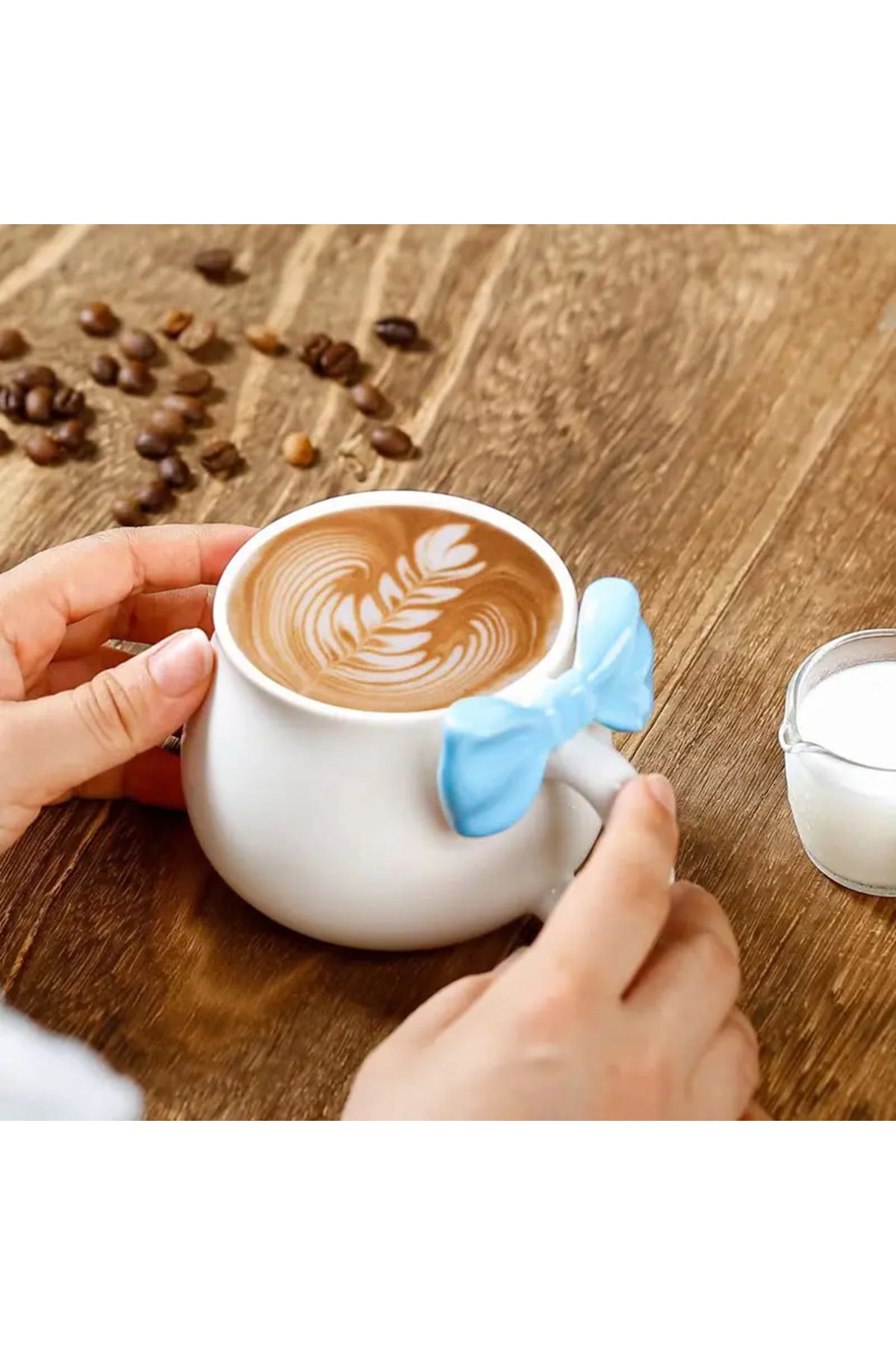 1 Adet Fiyonk Serisi Kupa Bardak Fiyonklu Tasarım Çay Kahve Sunum Kupası