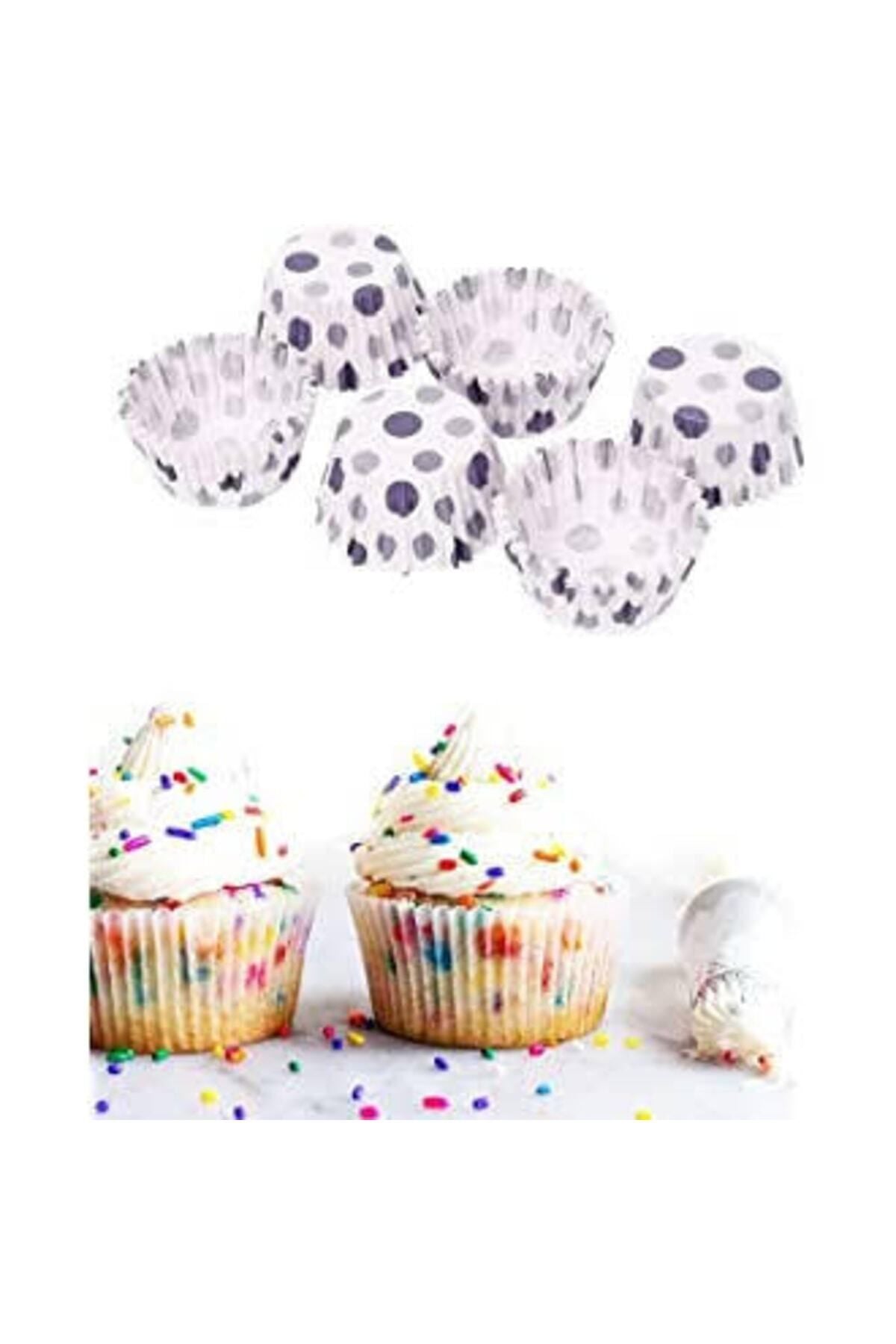 200'lü Muffin Browni Cupcake Kağıdı Kek Kalıbı Desenli ( 2 Paket )