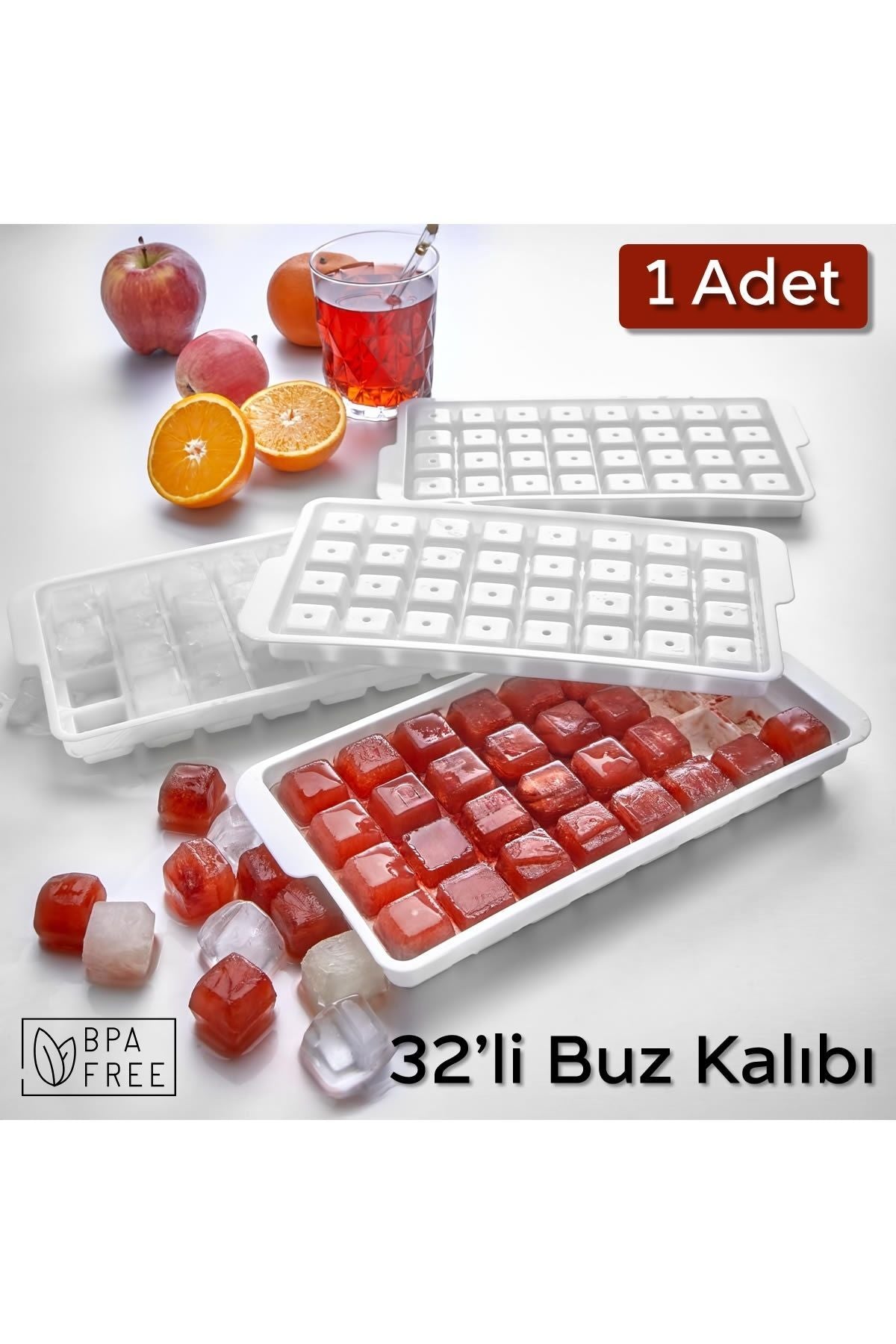 32'lü Küp Buz Kalıbı | Bpa Free - 1 Adet Buzluk