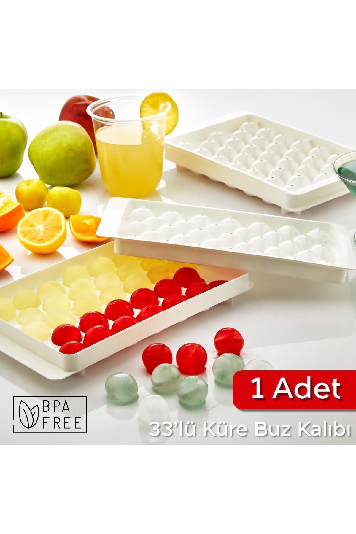 33'lü Küre Buz Kalıbı | Bpa Free - 1 Adet Buzluk