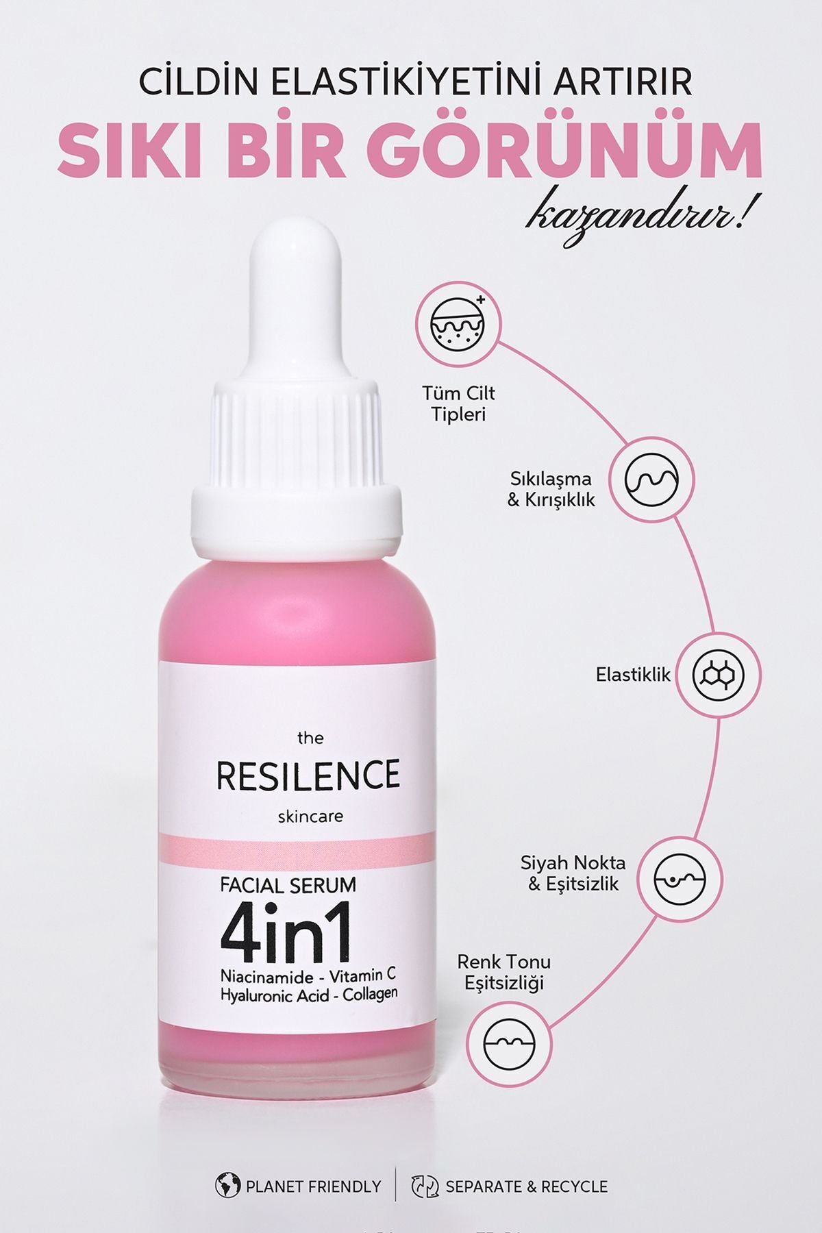 4in1 Mucizevi Serum Yoğun Nemlendirici Anti Aging Onarıcı 30 Ml