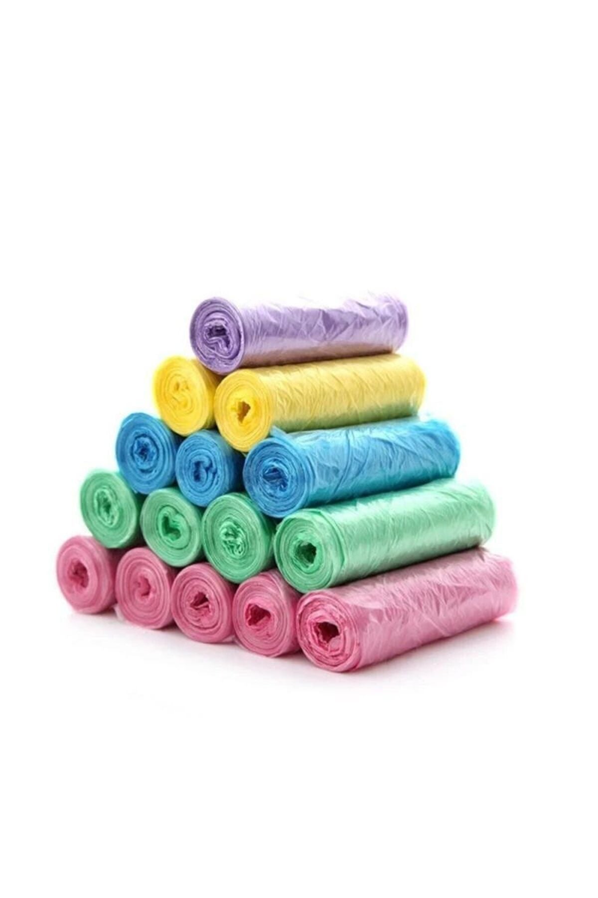 5 PAKET Büyük Boy 65X70 Limon Kokulu Büzgülü Çöp Poşeti (50 Adet) Çöp Torbası 60 Litre