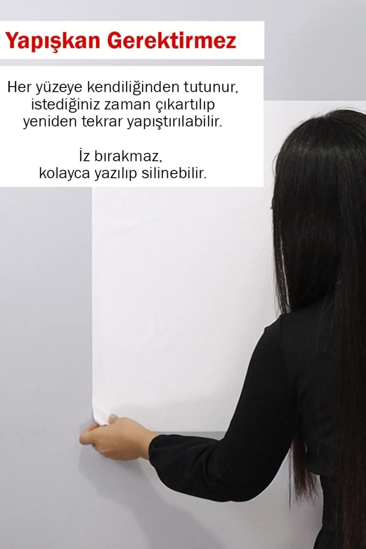60 Cm X 3 Metre Elektrostatik Duvar Koruyucu Yazı Tahtası Mutfak Notluk Ofis Okul Kurs Malzemeleri