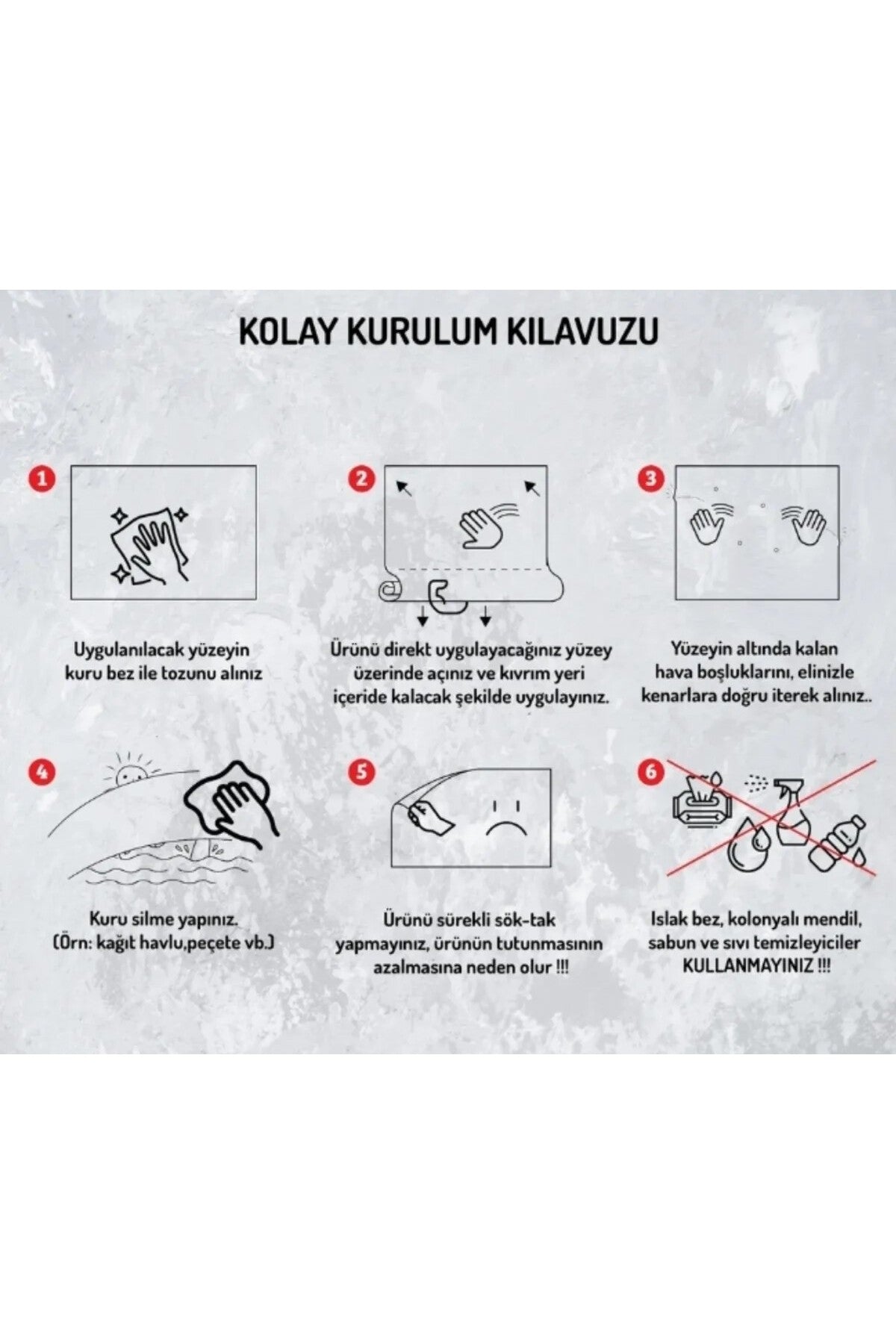 60 Cm X 3 Metre Elektrostatik Duvar Koruyucu Yazı Tahtası Mutfak Notluk Ofis Okul Kurs Malzemeleri