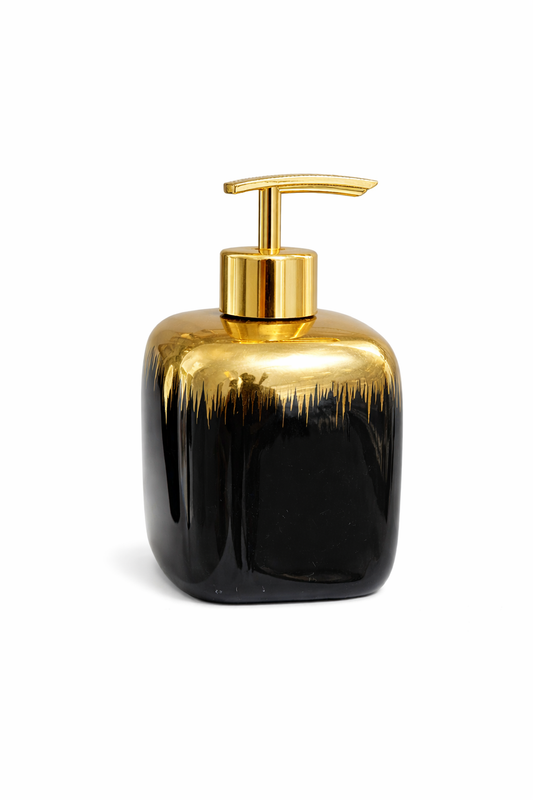 NERO Siyah Gold Sıvı Sabunluk – Lüks Banyo & Mutfak  Sabun Dispenseri