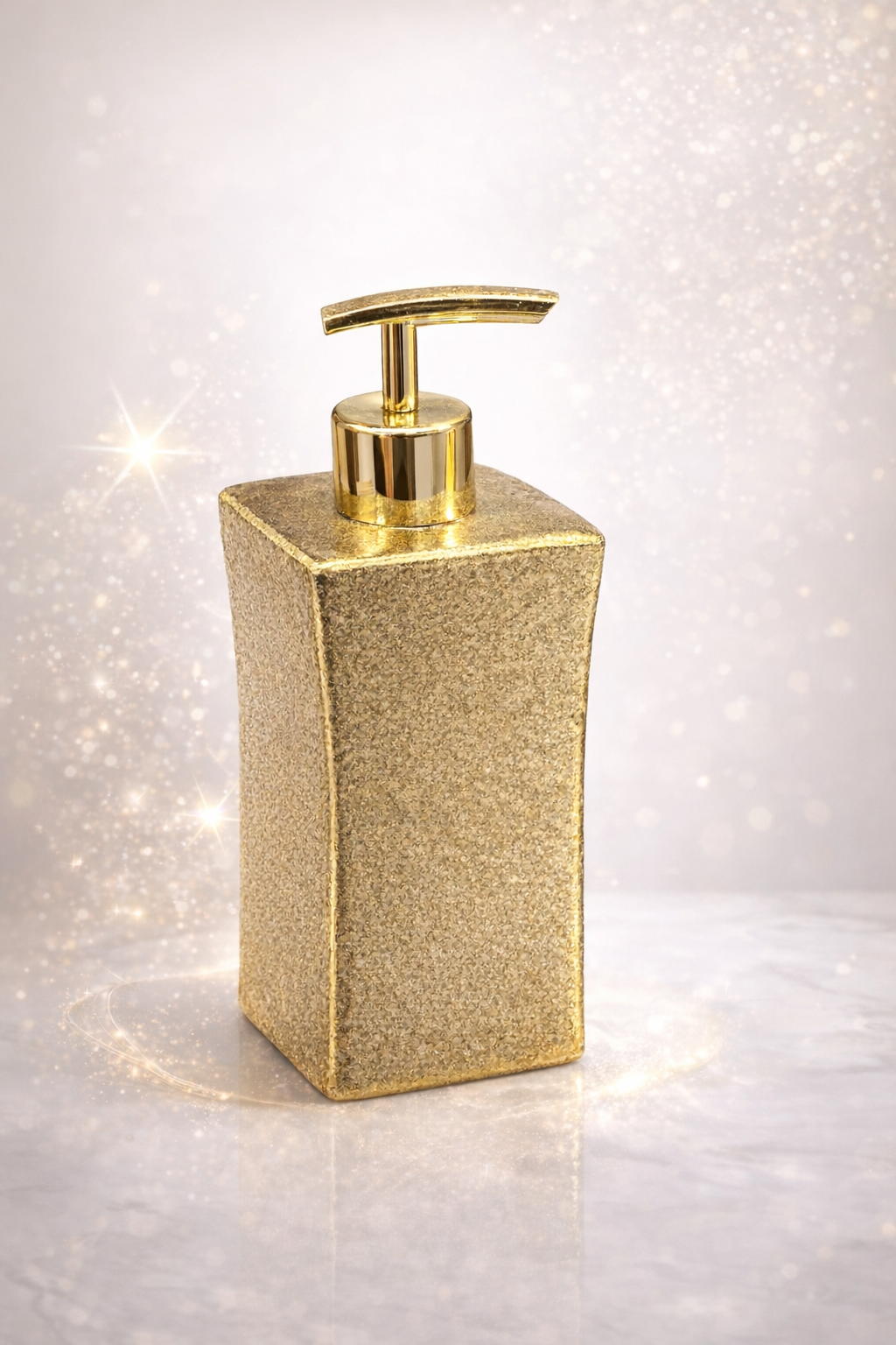 VELORA Gold Dekoratif Sıvı Sabunluk – Modern Mutfak & Banyo Aksesuarı