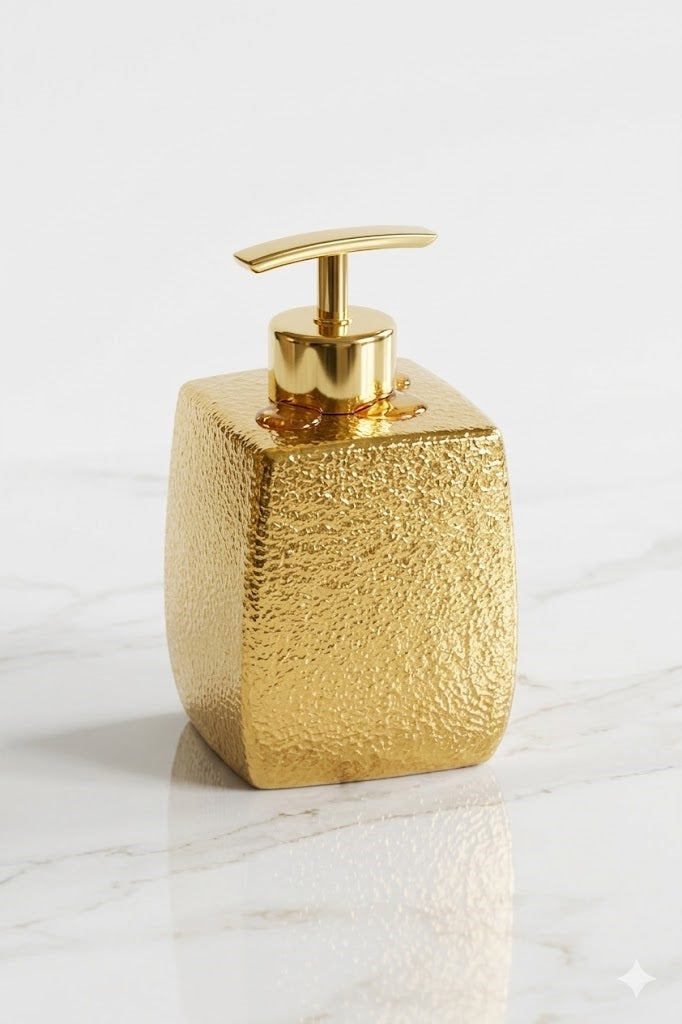 VELORA Gold Dekoratif Sıvı Sabunluk – Modern Mutfak & Banyo Aksesuarı