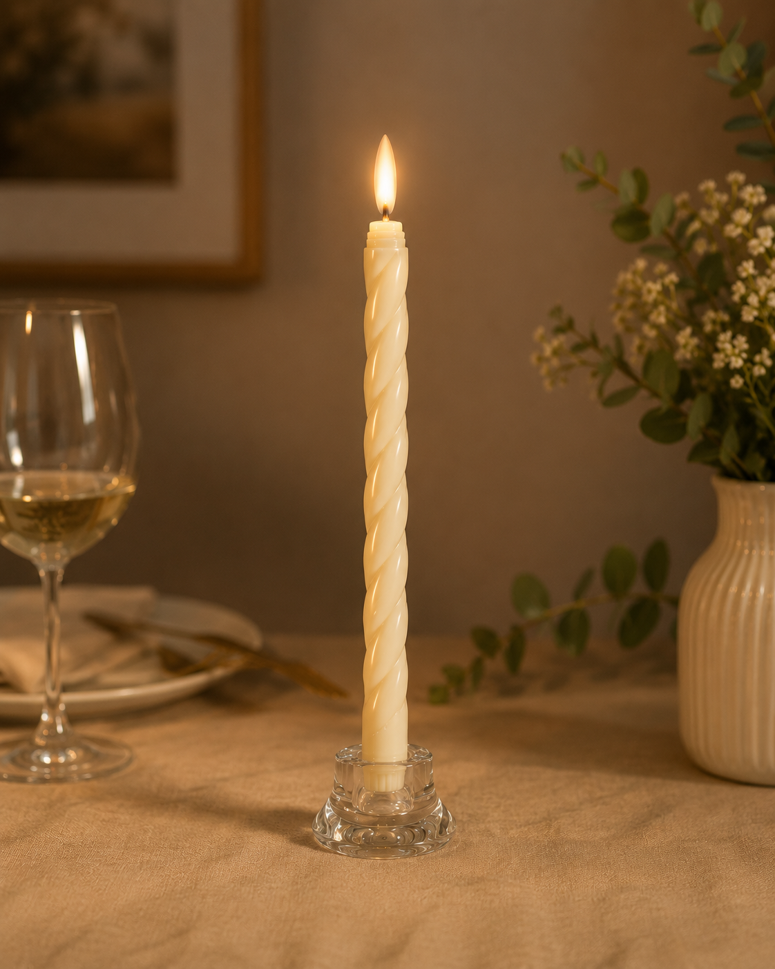 Lumivela Kumandalı Spiral LED Mum 6’lı Set – Gerçekçi Alev Efektli Pilli Şamdan Mum
