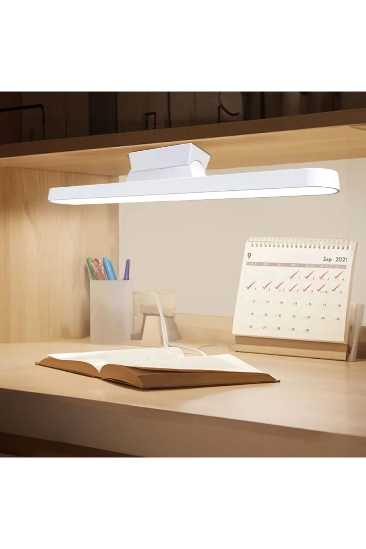 Mıknatıslı Kablosuz Mutfak Tezgah Altı ve Çalışma Masası Lambası - 3 Renk Ayarlı 30 cm Şarjlı LED Bar