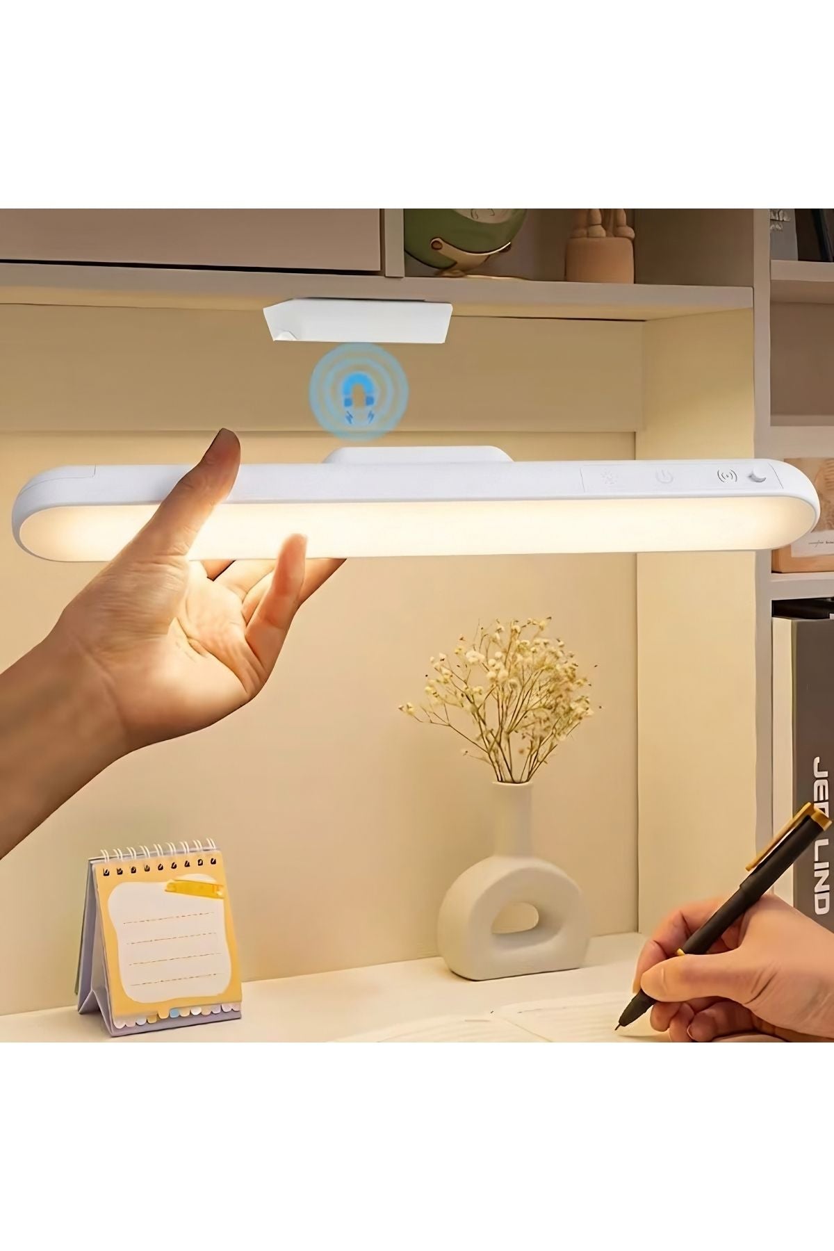 Mıknatıslı Kablosuz Mutfak Tezgah Altı ve Çalışma Masası Lambası - 3 Renk Ayarlı 30 cm Şarjlı LED Bar
