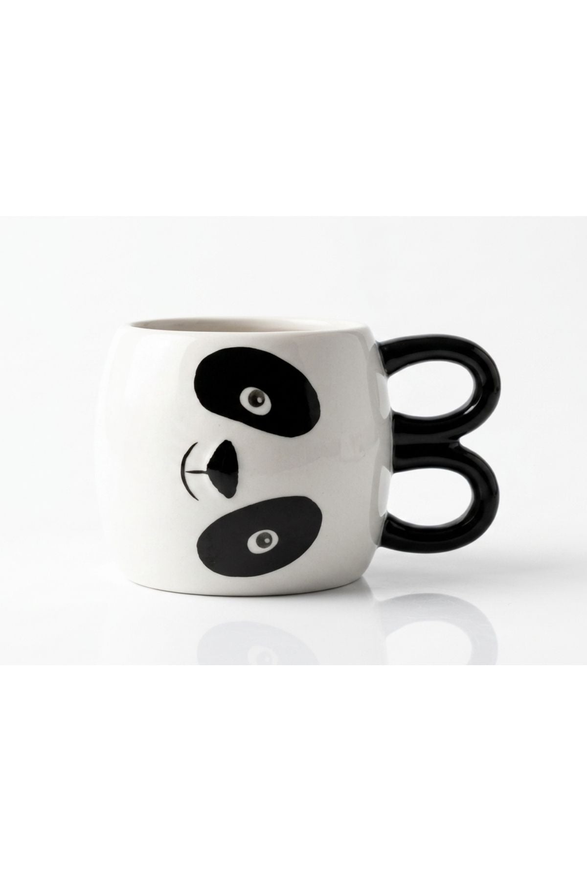 Özel Tasarım 3 Boyutlu Panda Temalı Seramik Kahve ve Çay Kupası - 400 ml