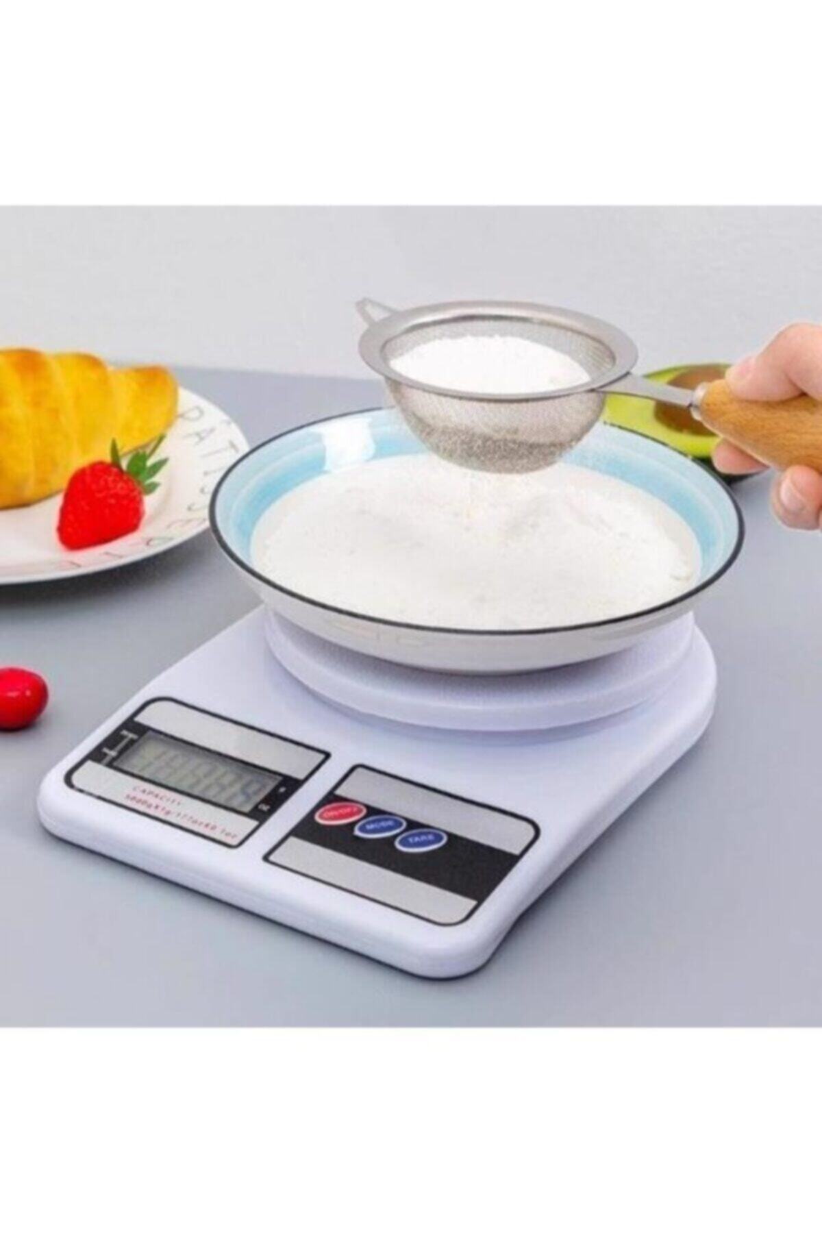 Dijital Hassas 10 Kg Mutfak Terazisi Tartısı Lcd Ekranlı