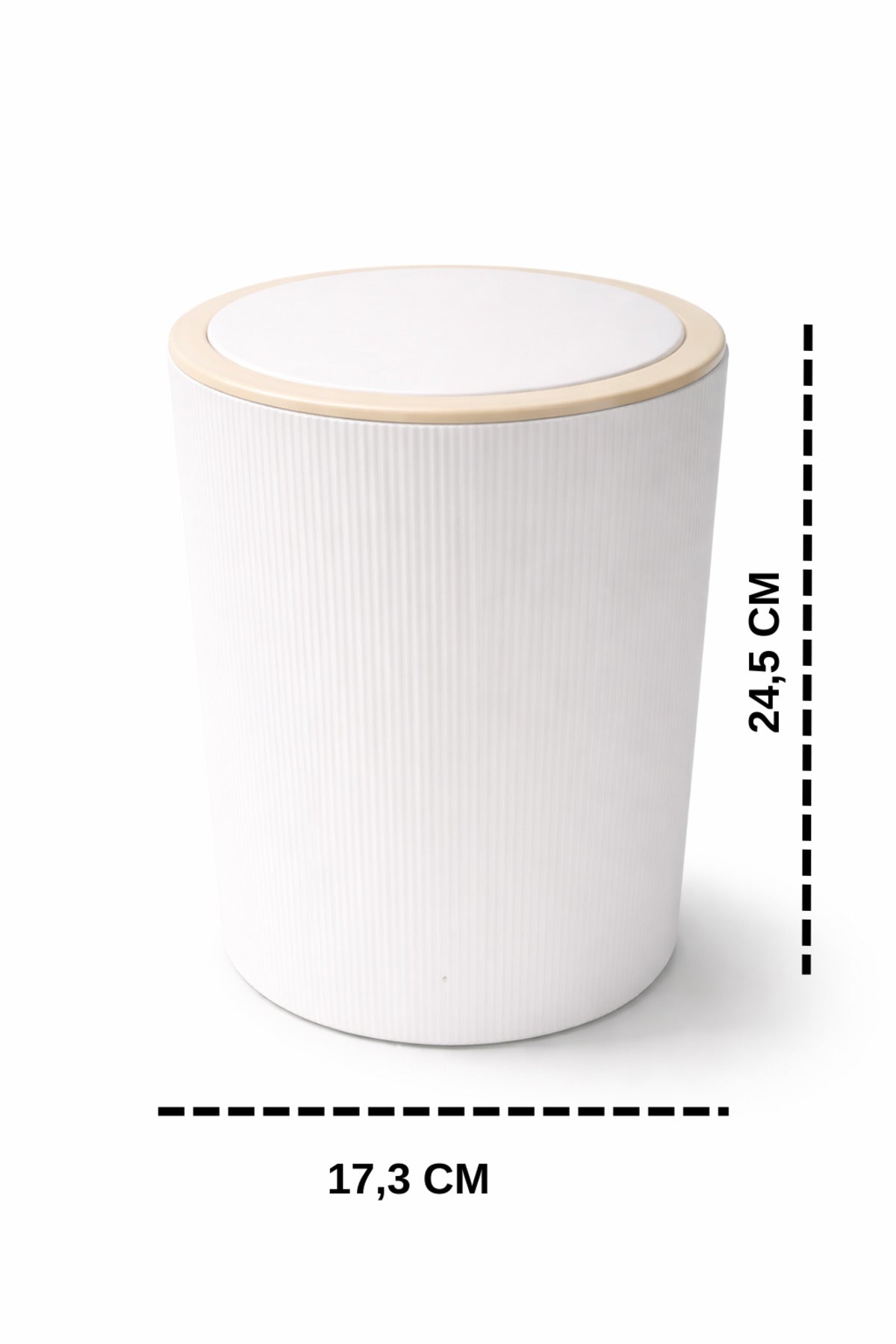 7 Litre Modern Tarz Çöp Kovası – Dayanıklı Plastik Malzeme