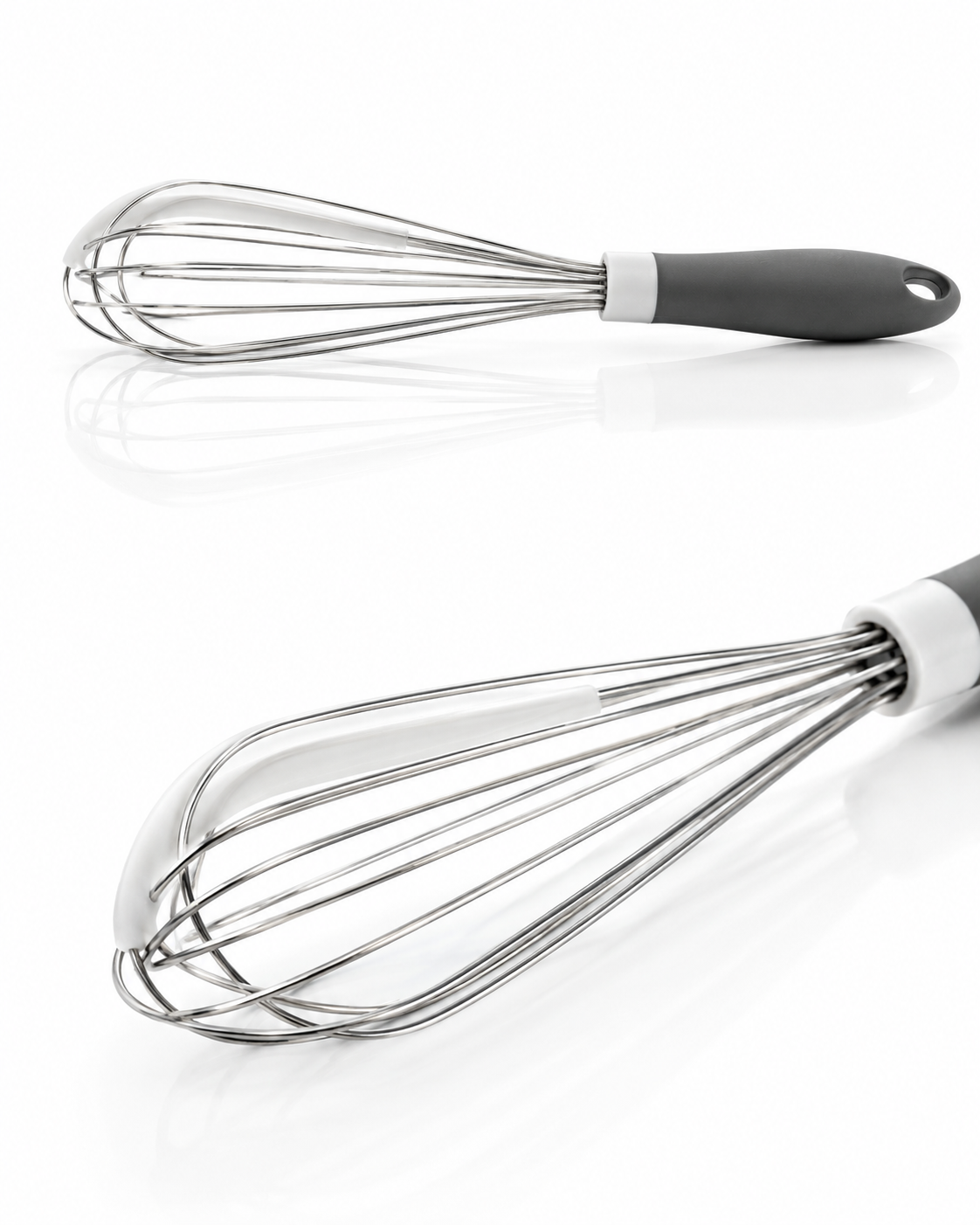 Silikon Sıyırıcılı Mutfak Çırpıcısı – Ergonomik Saplı Tel Çırpıcı, Yumurta, Krema, Kek ve Hamur Karıştırıcı