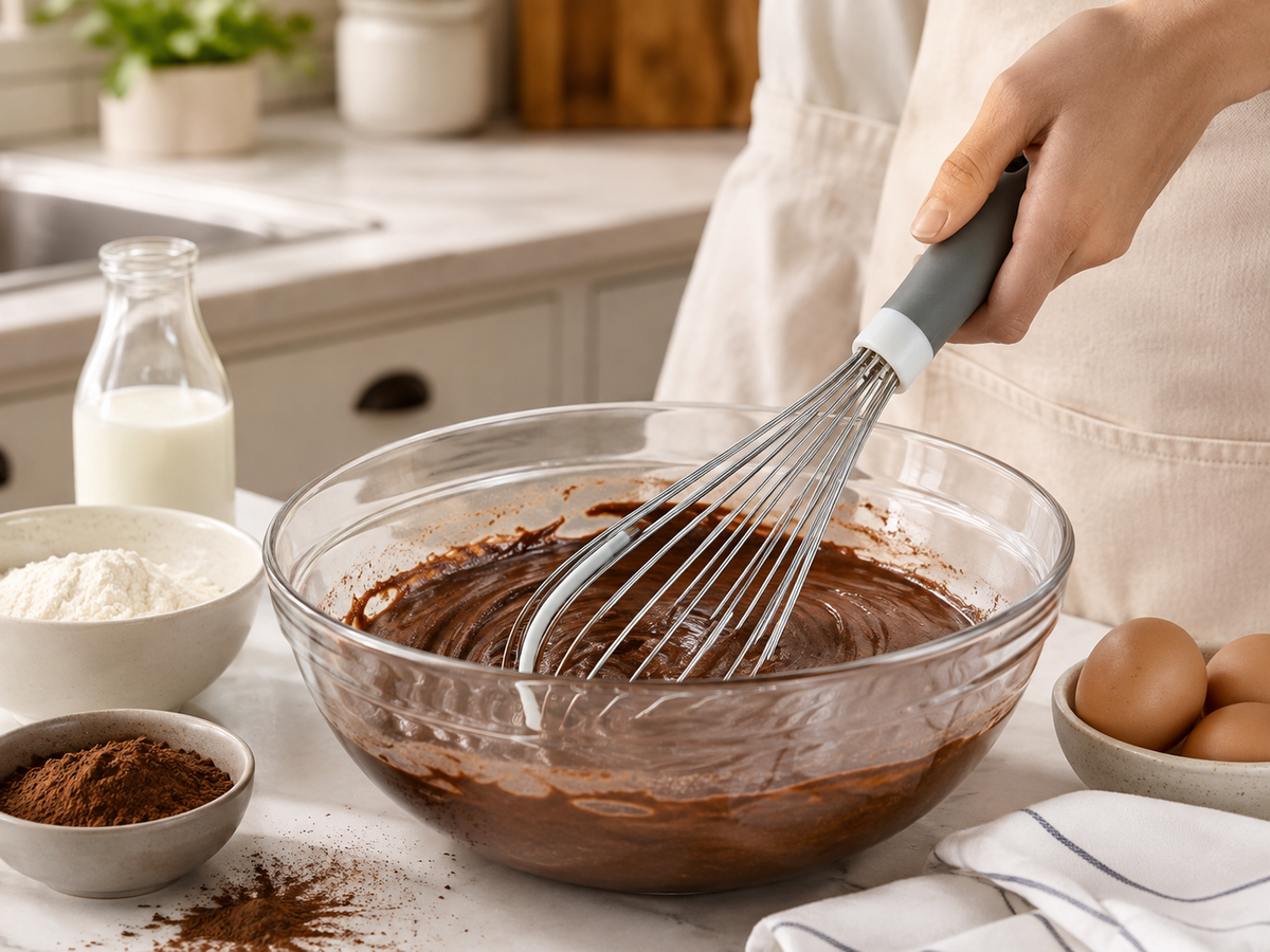 Silikon Sıyırıcılı Mutfak Çırpıcısı – Ergonomik Saplı Tel Çırpıcı, Yumurta, Krema, Kek ve Hamur Karıştırıcı