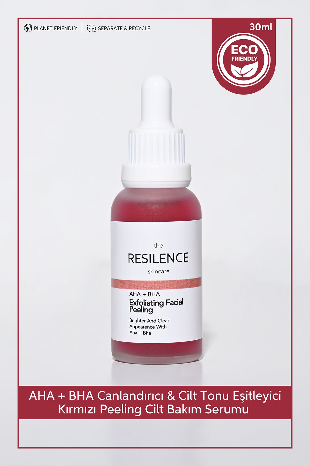 Aha & Bha Canlandırıcı & Cilt Tonu Eşitleyici Kırmızı Peeling Cilt Serumu 30 Ml (aha 10% + Bha 2)