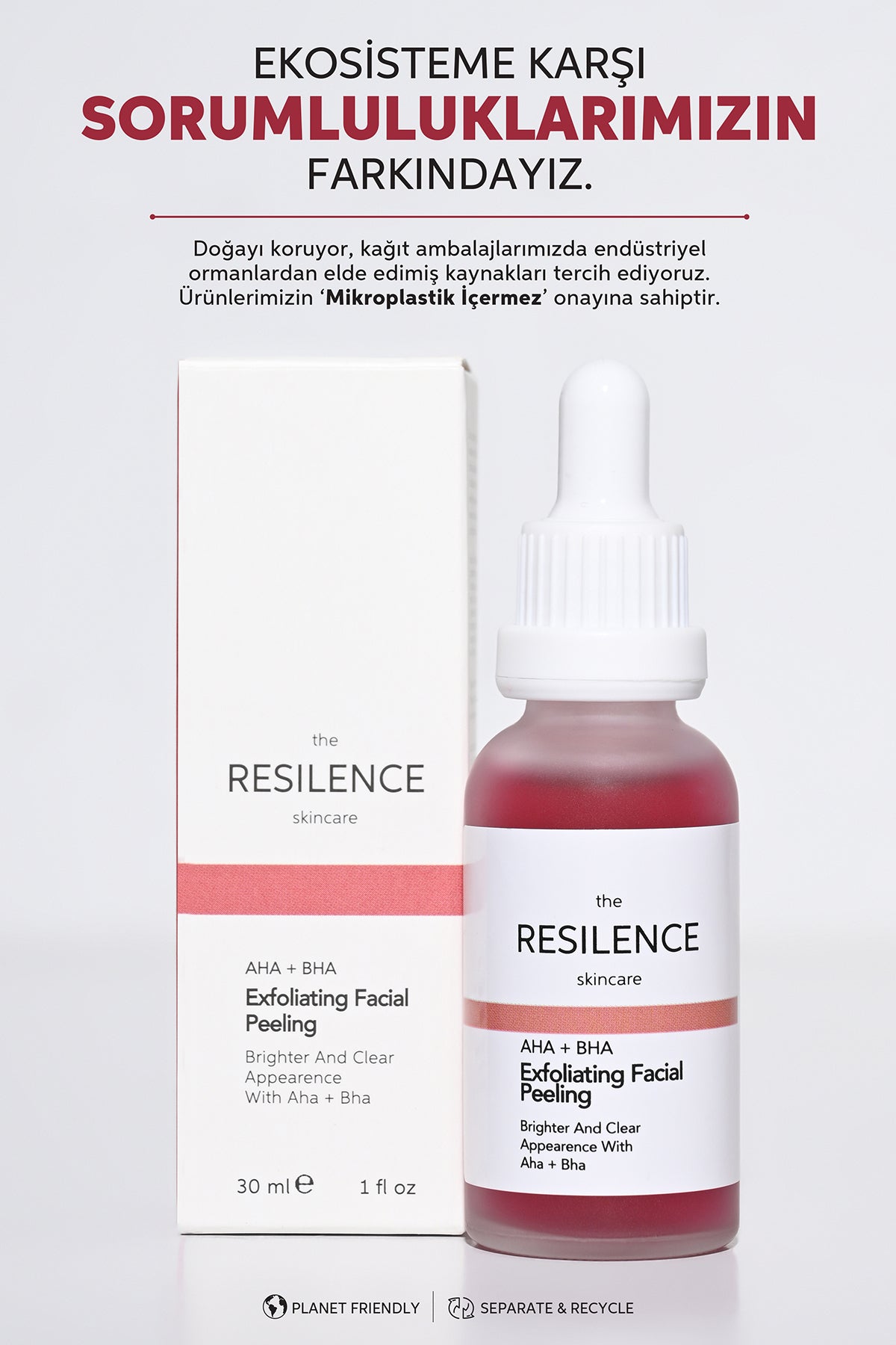 Aha & Bha Canlandırıcı & Cilt Tonu Eşitleyici Kırmızı Peeling Cilt Serumu 30 Ml (aha 10% + Bha 2)