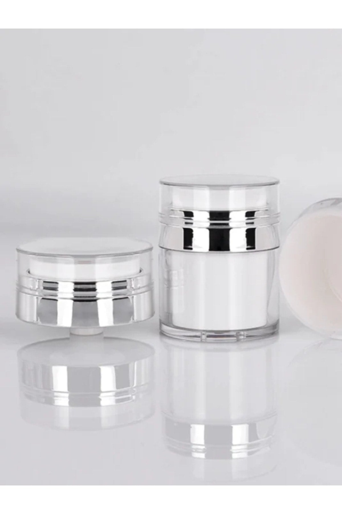 Doldurulabilir Pompalı Krem Kutusu 30ml