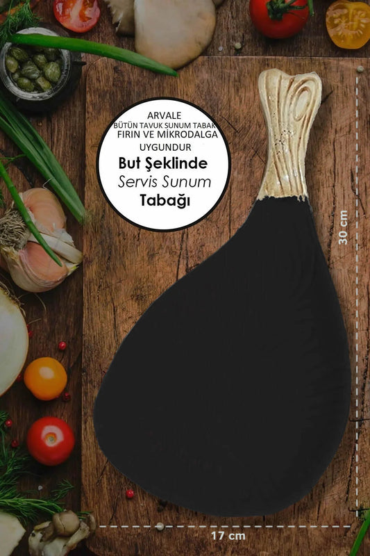 1 Adet Fırına Girebilen But Şeklinde Pişirme Tabağı Servis Sunumluk Pişirmelik