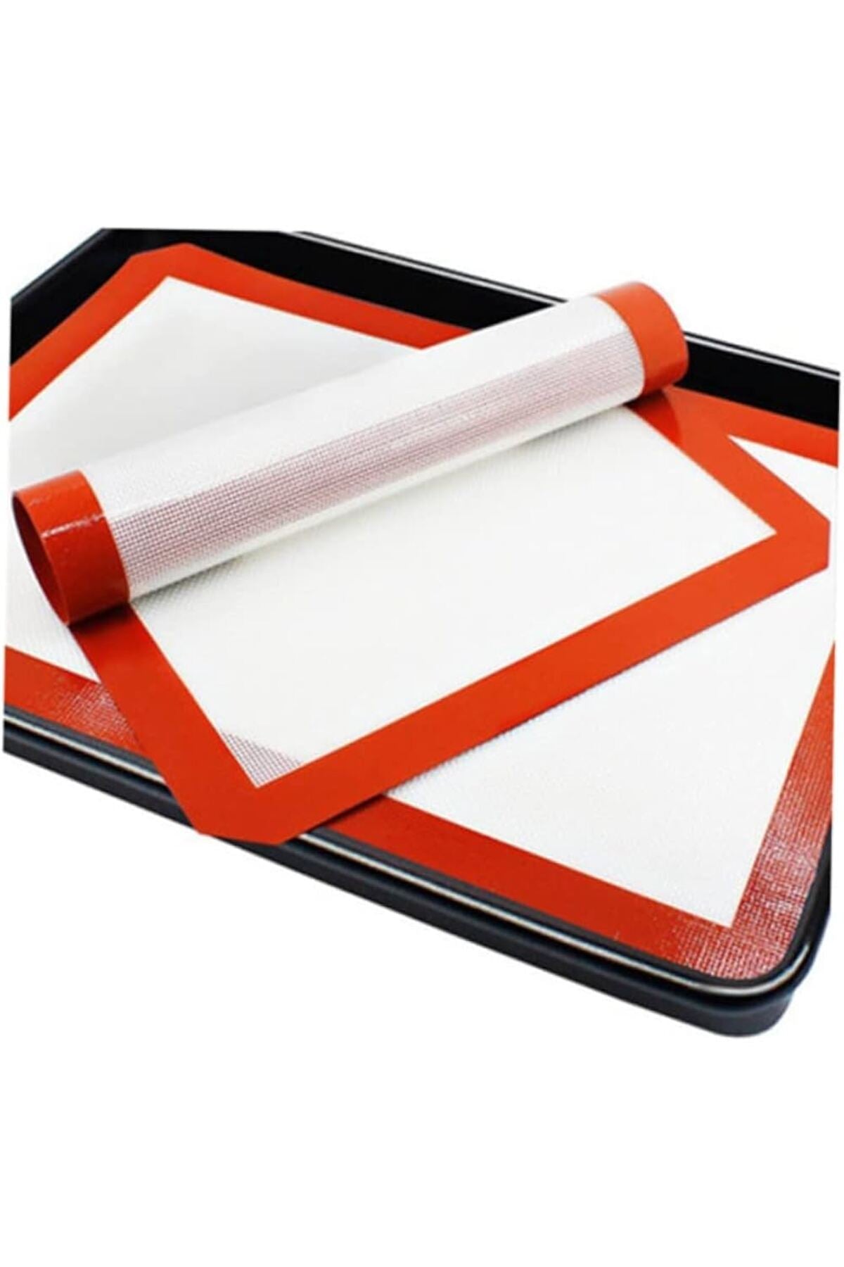 Fırınlanabilir Kendinden Yağlı Silikon Pişirme Matı Silpat | Yıkanabilir Fırın Matı 30 x 40 cm