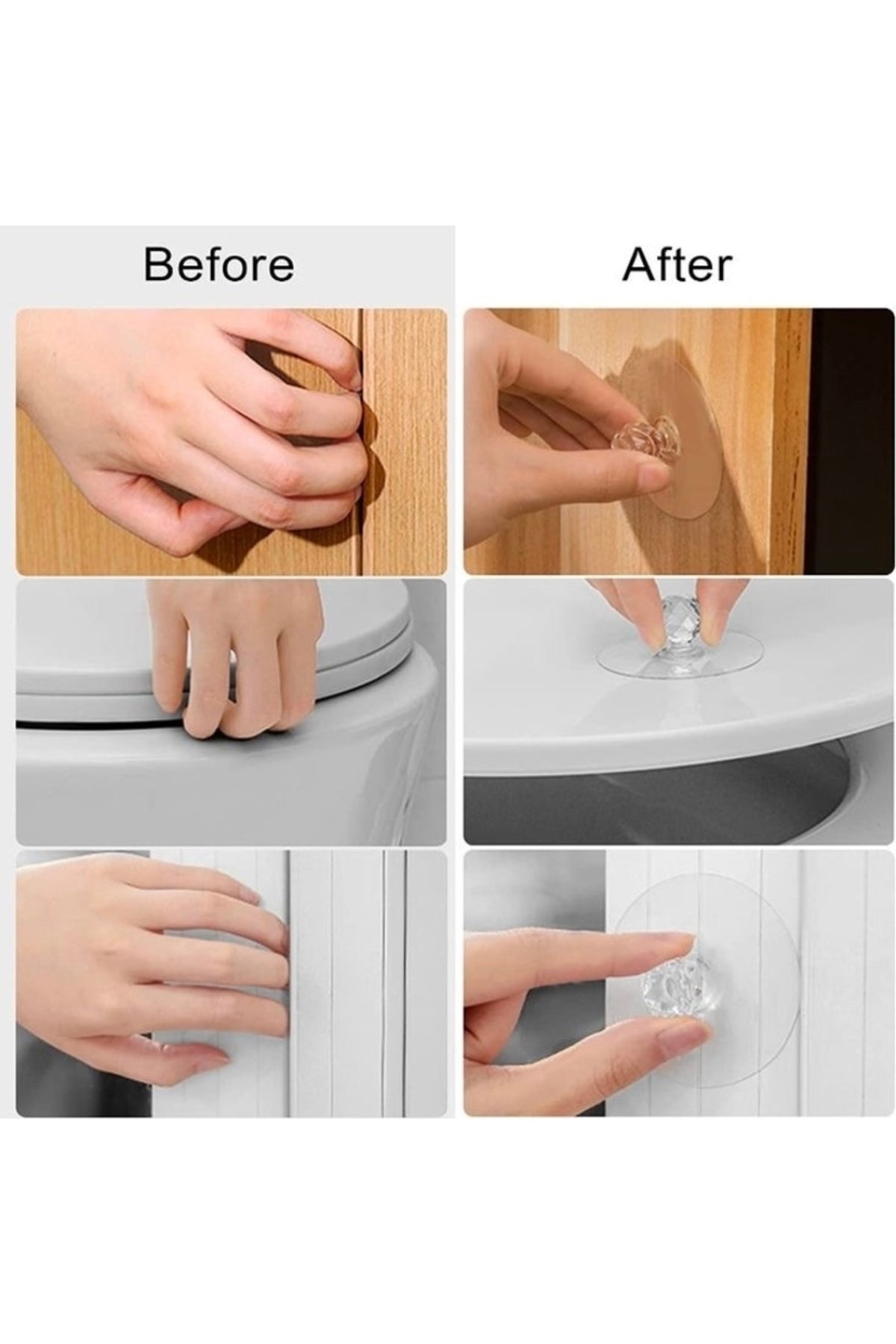Her Eve Lazım 24 Adet Çekmece Dolap Kapı Düğmesi Pratik Çok Amaçlı Ev Gereci