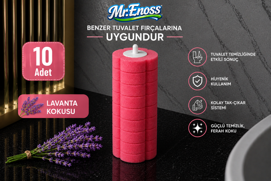 Lavanta Kokulu 10 Adet Köpüren Yedek Sünger Kullan At - ( Mekanızma Dahil Değildir)