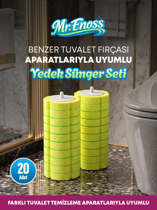 Limon Kokulu 20 Adet Köpüren Yedek Sünger Kullan At - ( Mekanızma Dahil Değildir)