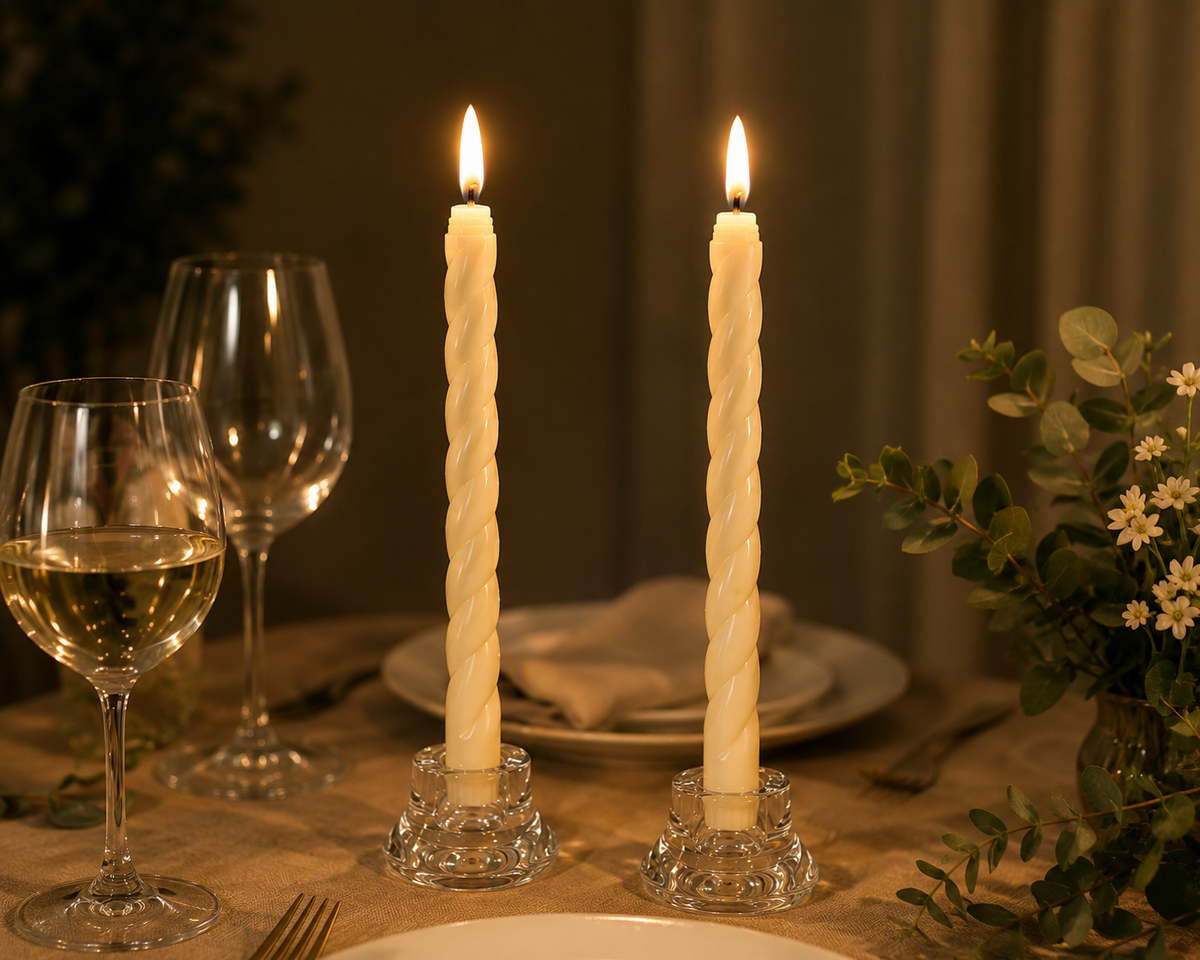 Lumivela Kumandalı Spiral LED Mum 6’lı Set – Gerçekçi Alev Efektli Pilli Şamdan Mum