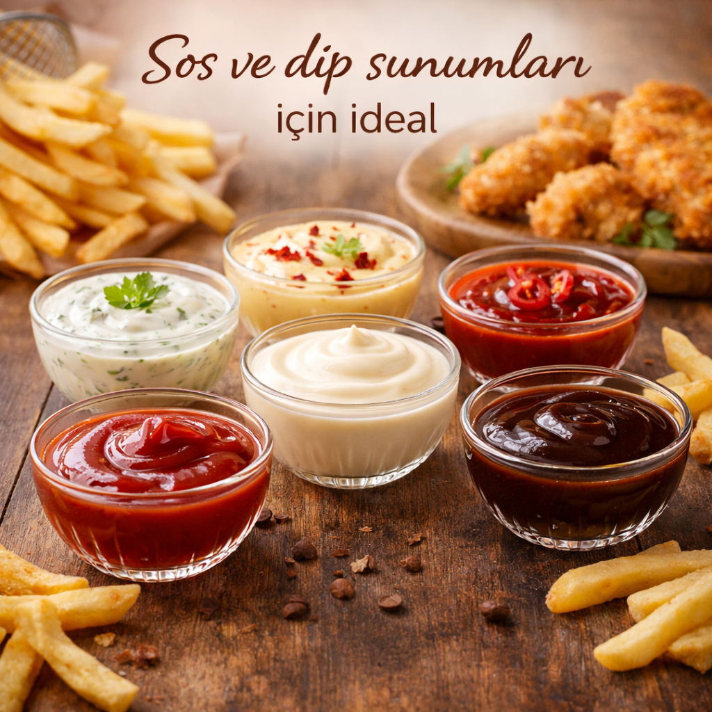 MARILLA 6’lı Cam Mini Kase Seti 135 ML Kuruyemiş Sos Tatlı Sunum Kasesi