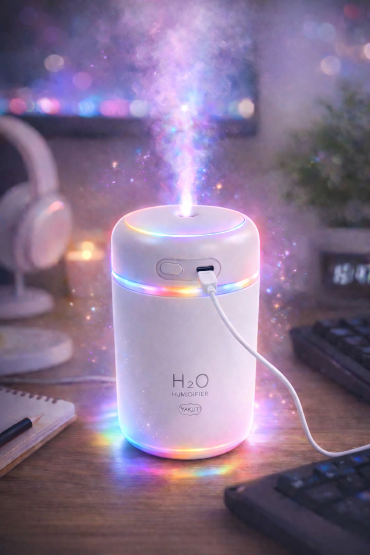 Mini Ultrasonik Hava Nemlendirici USB Kablolu