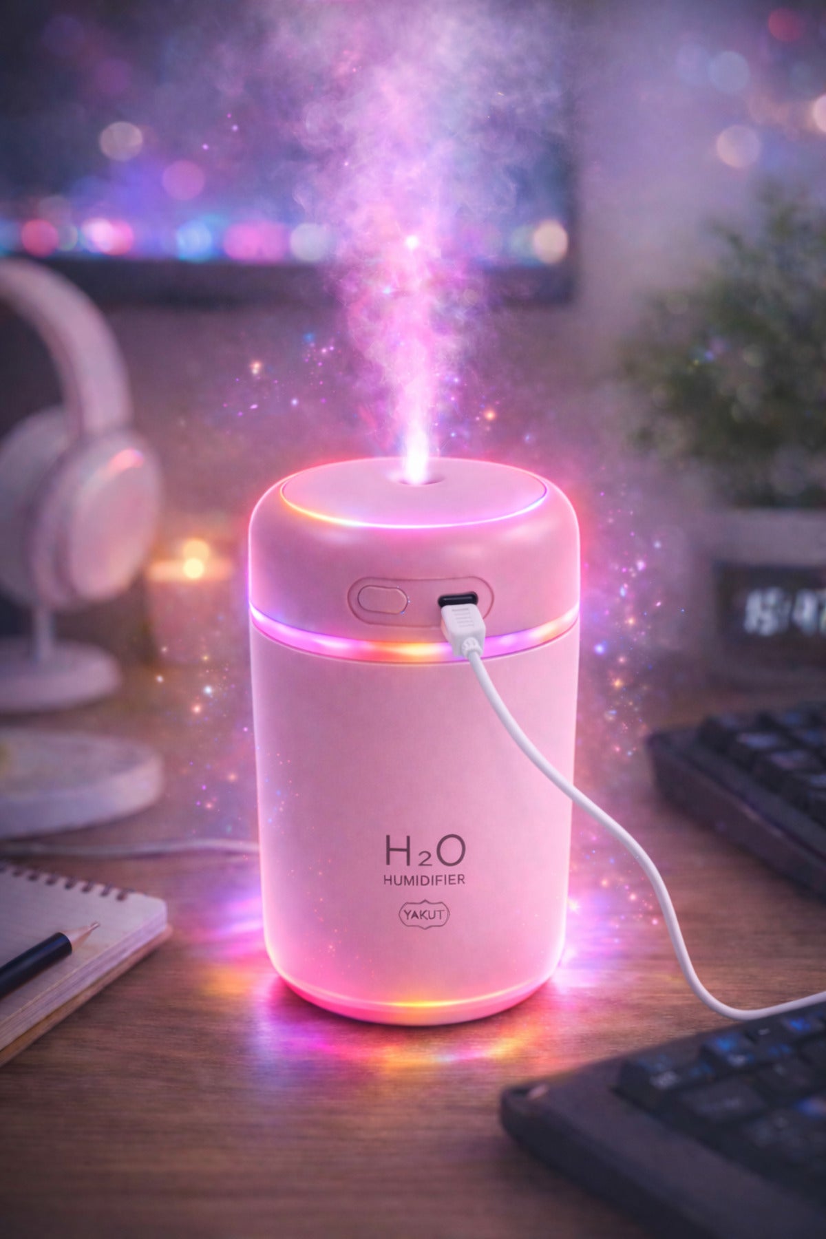 Mini Ultrasonik Hava Nemlendirici USB Kablolu