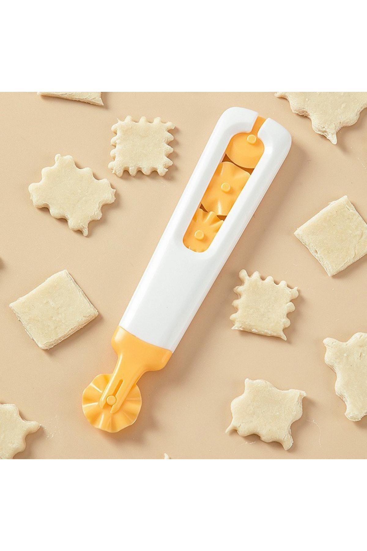 Pasta Hamuru Kesici ve Şekillendirici | Değiştirilebilir Başlıklı Rulo
