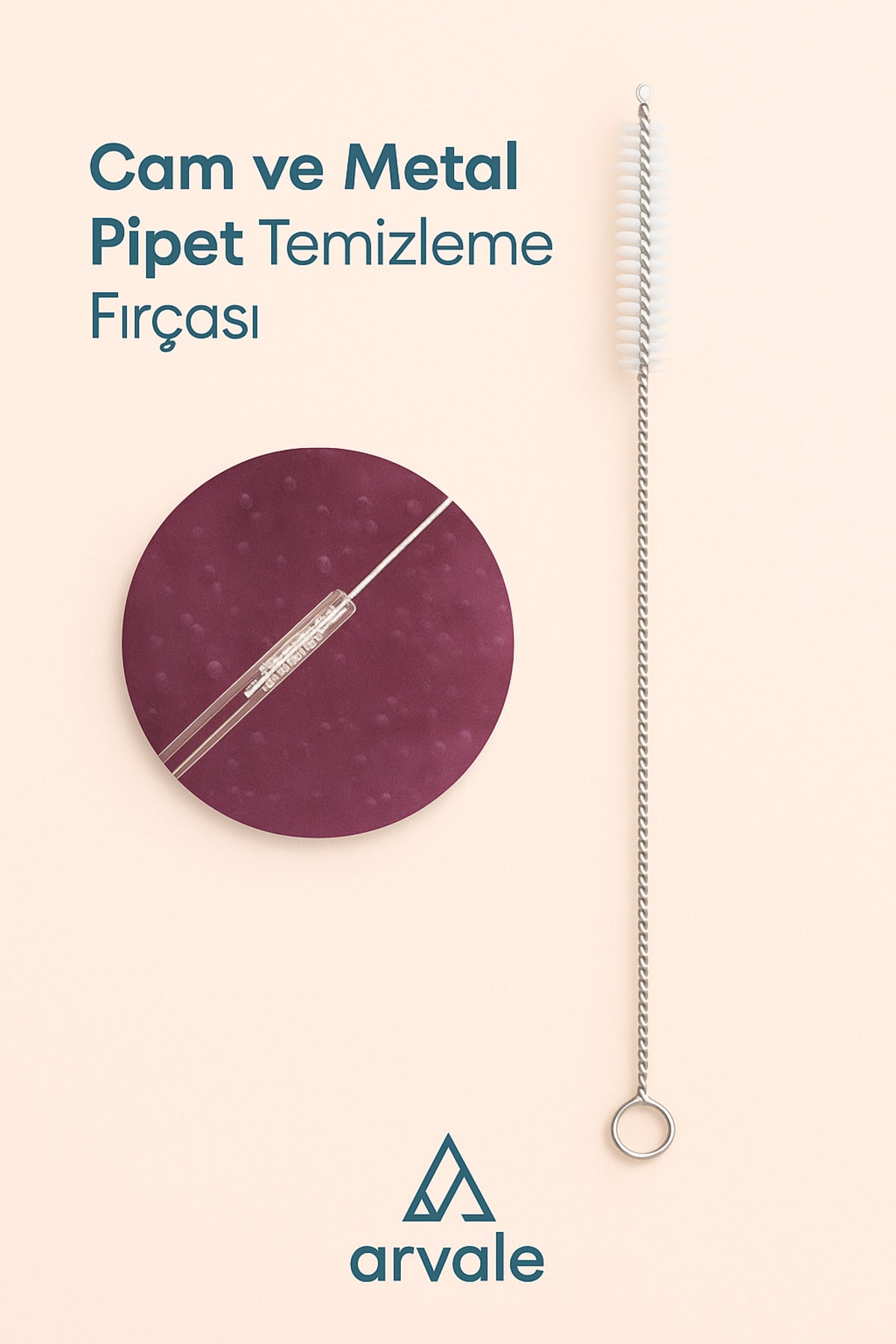 Pipet Temizleme Fırçası Pratik Bükülebilir Temizlik Fırçası Klavye Temizleme Fırçası Beyaz