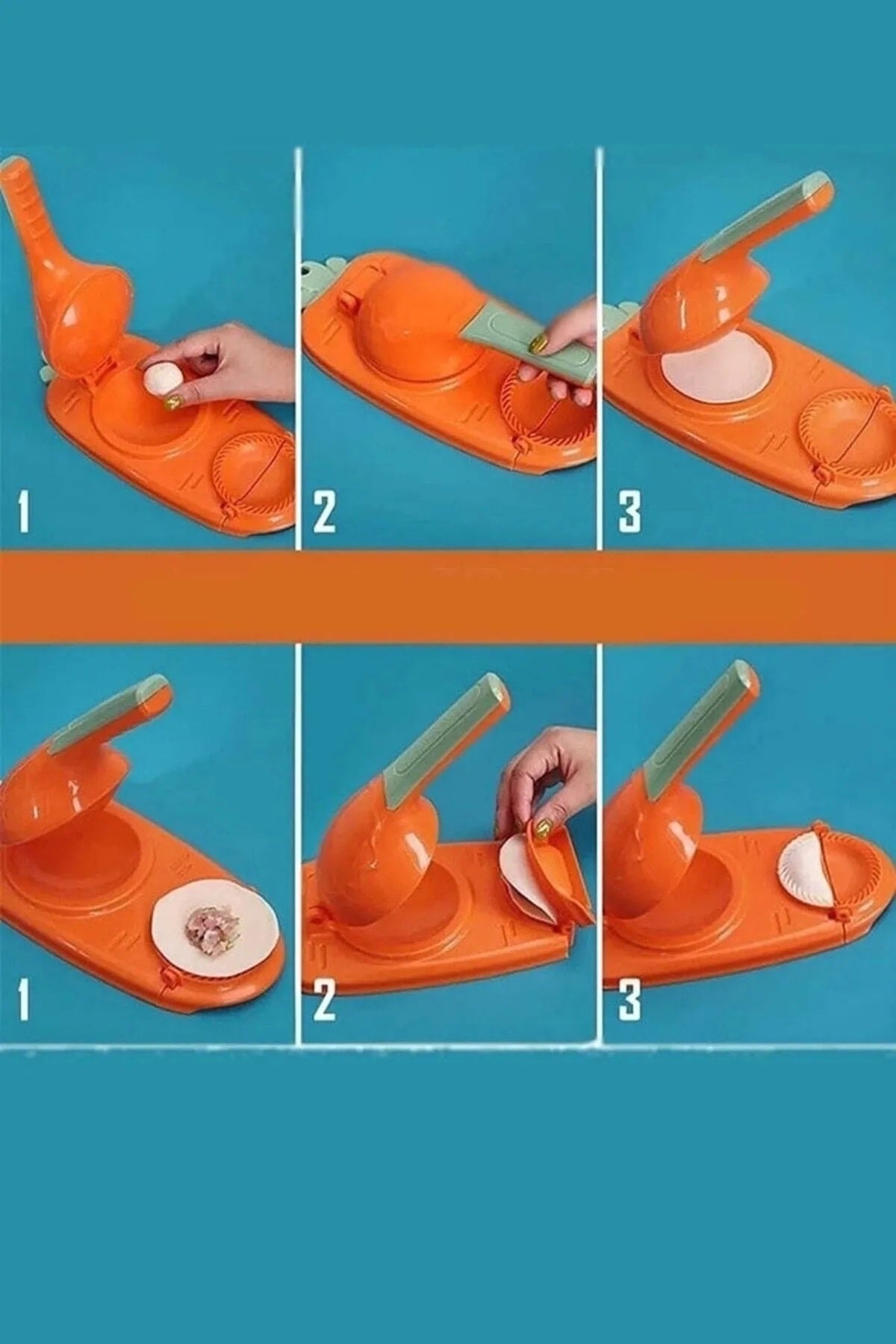 Pratik 2 1 Hamur Açıcı Hamur Presleme Mantı Börek Poğaça Hamur Açma Ve Ravioli Yapma Kalıbı