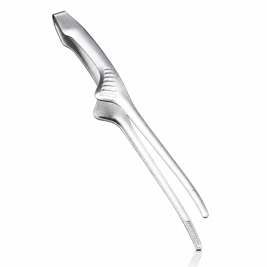 Sihirli Şef Cımbız Maşası Hijyenik - Yere Temas Etmez Kirletmez Özellikli 23 Cm - Gümüş