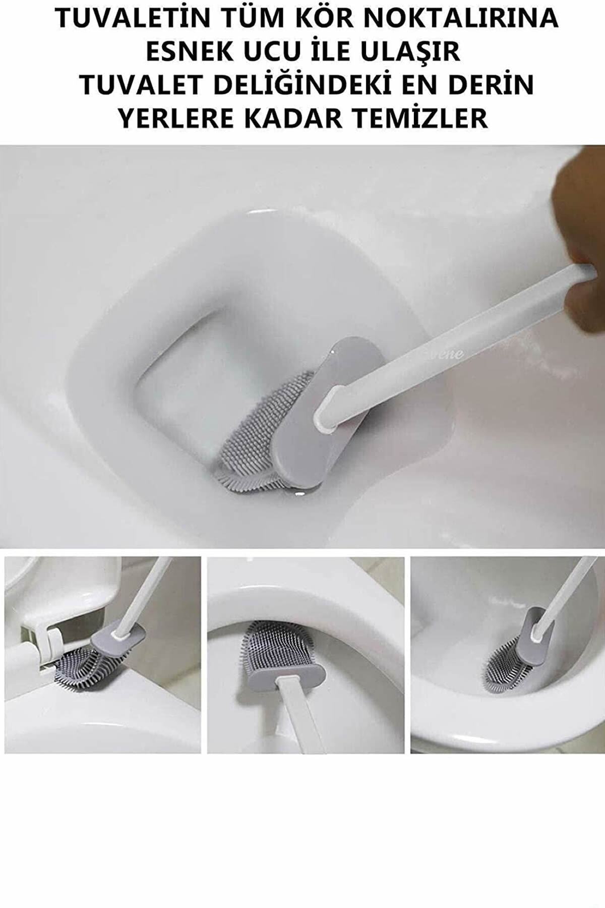 Silikon Tuvalet Fırçası | Bükülebilir Silikon Wc Klozet Fırçası