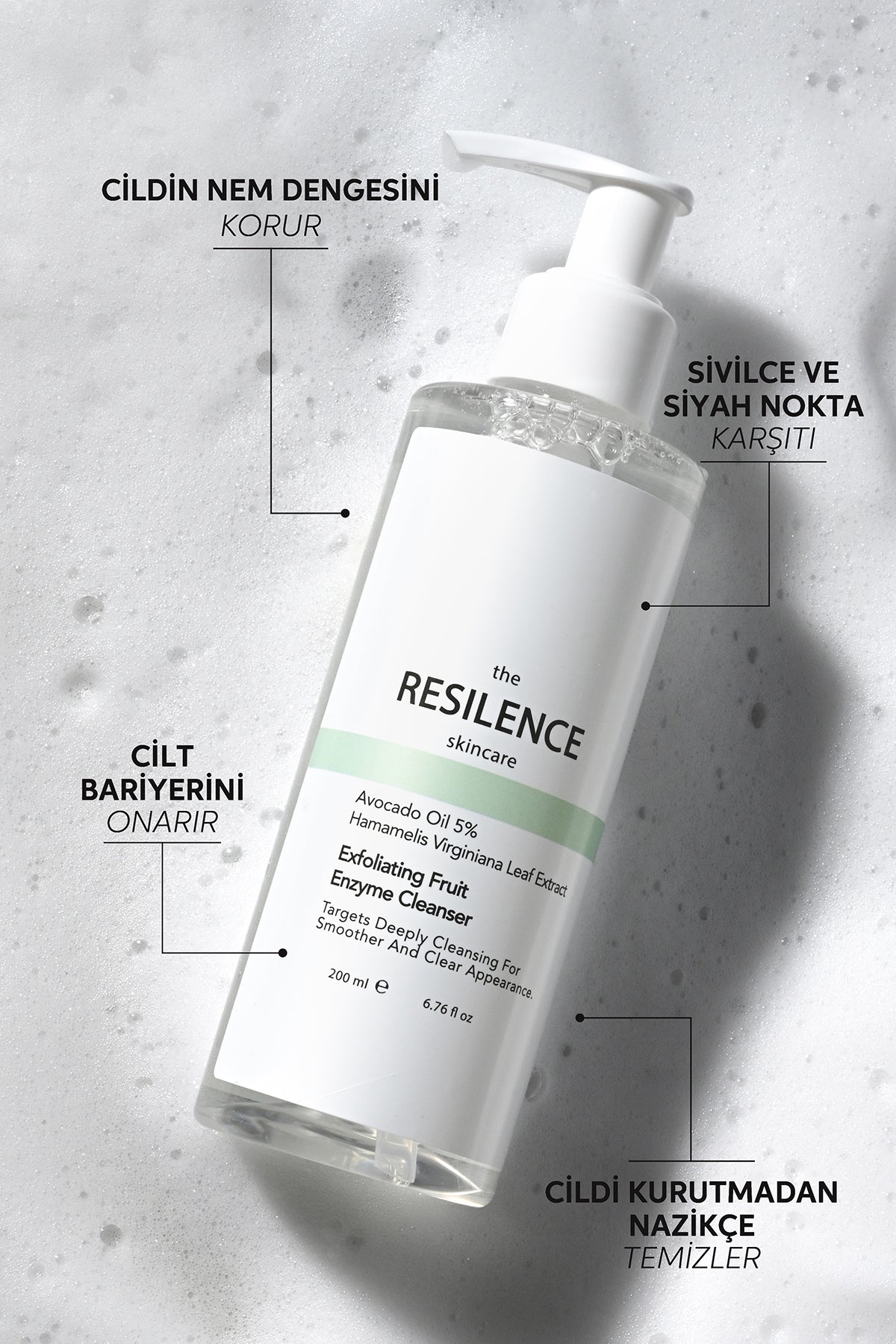 Sivilce Ve Siyah Nokta Karşıtı Yağlı Ve Karma Ciltler Için Arındırıcı Yüz Temizleme Jeli 200 Ml
