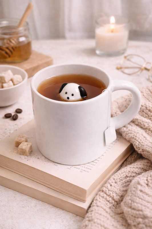 Sürpriz Köpek Figürlü Seramik Kahve Kupası – Gizli Tasarım Mug Bardak