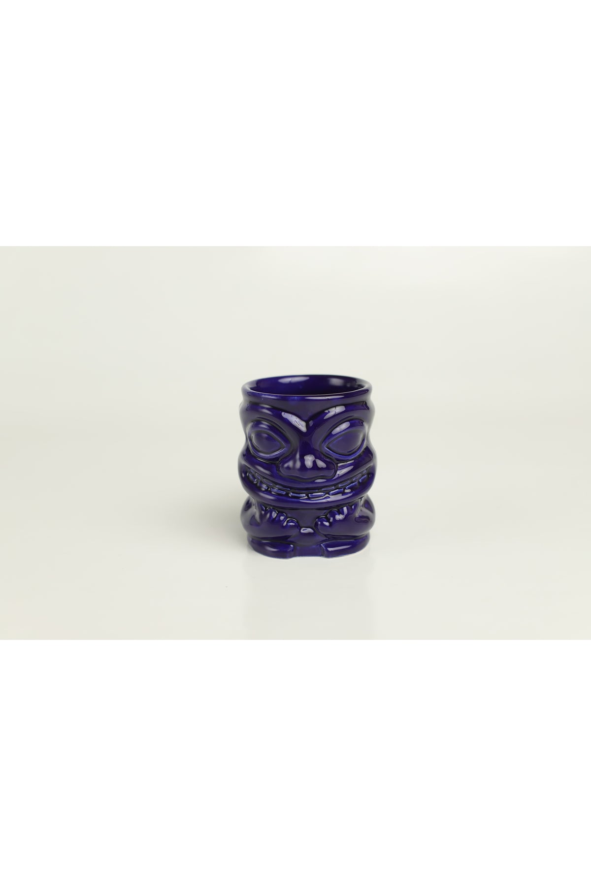 Tiki Kokteyl Ve Meşrubat Bardağı Kulplu 350 ml Kobalt ( Lacivert) Kupa B3