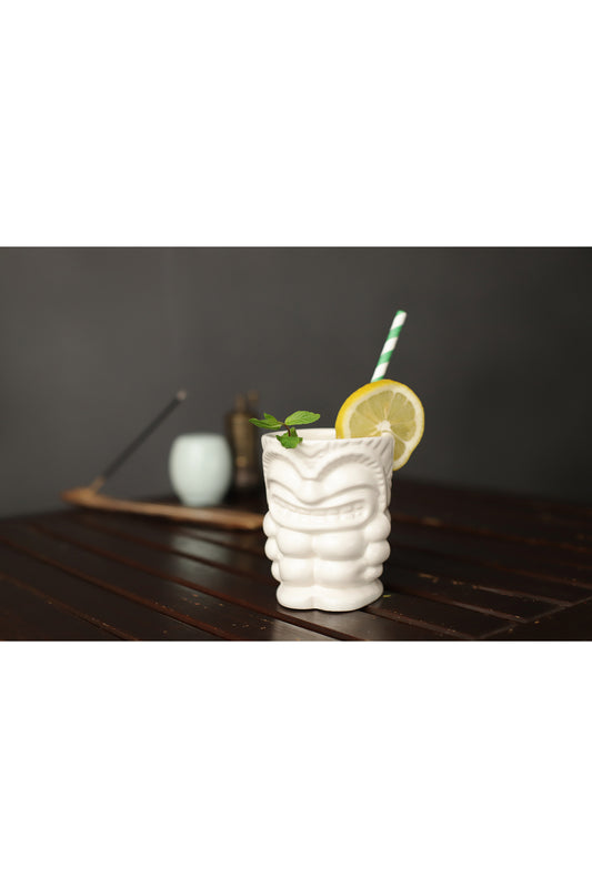 Tiki Kokteyl Ve Meşrubat Kulplu 350 ml Beyaz Kupa A1