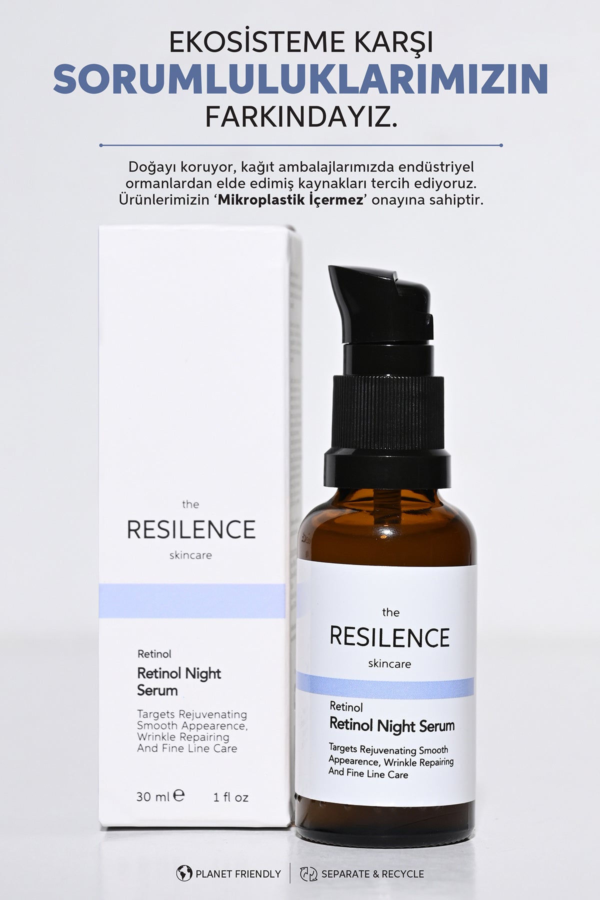 Yaşlanma Ve Kırışıklık Karşıtı Onarıcı Retinol (a Vitamini) Gece Serumu 30 Ml
