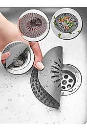 Silikon Vantuzlu Paspas ve Süzgeç Set | Antrasit