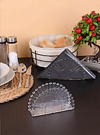 2 Adet Boncuklu Servis Peçetelik Sunumluk