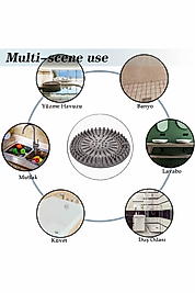 Süzgeçli Silikon Lavabo Ve Küvet Tıkacı Yuvarlak Lavabo Tıkacı Süzgeç Banyo Tıpa Banyo Süzgeç