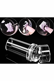 Tırnak Baskı Aparatı Silikon Başlıklı Stamper Baskı French Baskı Aparatı Tırnak Süsleme Desen Verme